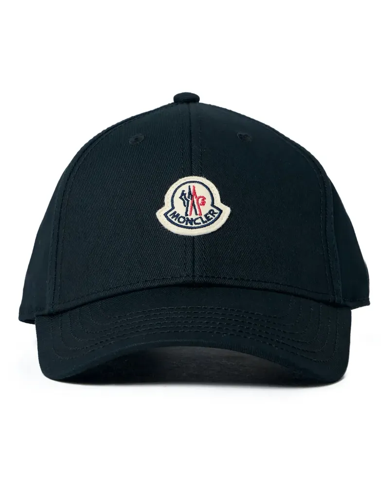 Moncler logo-motif baseball cap - Schwarz Schwarz