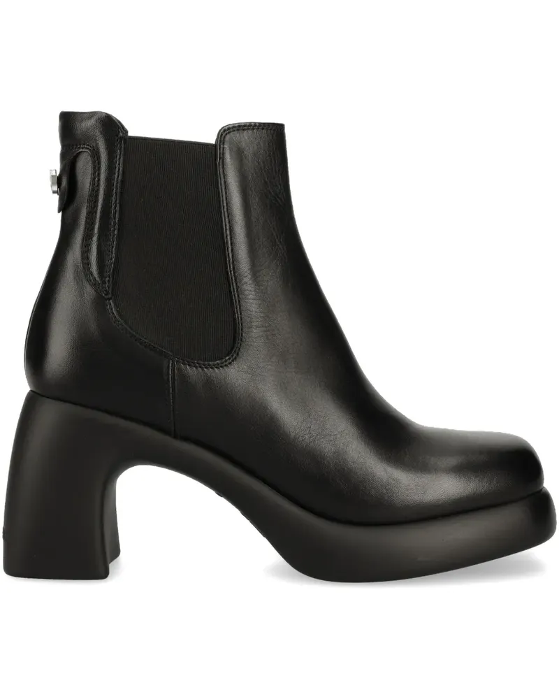 Karl Lagerfeld Stiefeletten aus Leder - Schwarz Schwarz