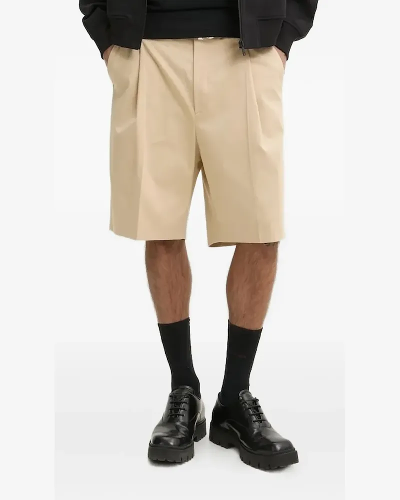 HUGO BOSS Shorts mit Bundfalten - Nude Nude