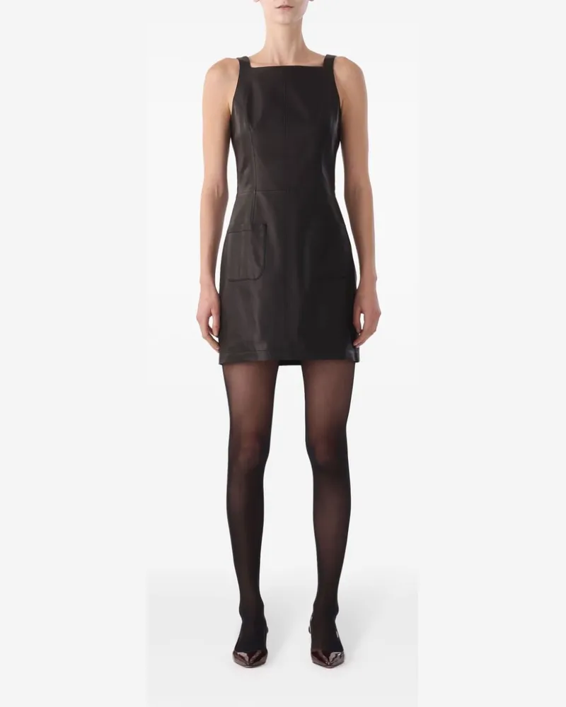 Jason Wu Minikleid aus Leder - Schwarz Schwarz