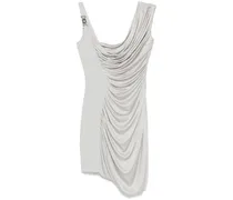 Minikleid mit Hedusa Head-Schild - Grau