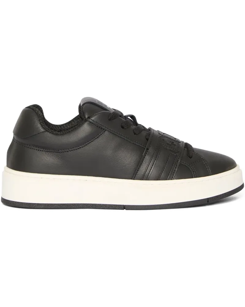 GCDS Sneakers mit Logo-Applikation - Schwarz Schwarz