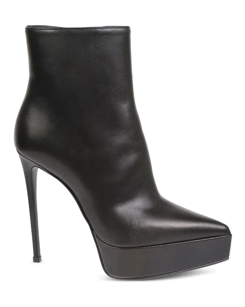 Le Silla Uma pointed-toe platform ankle boots - Schwarz Schwarz