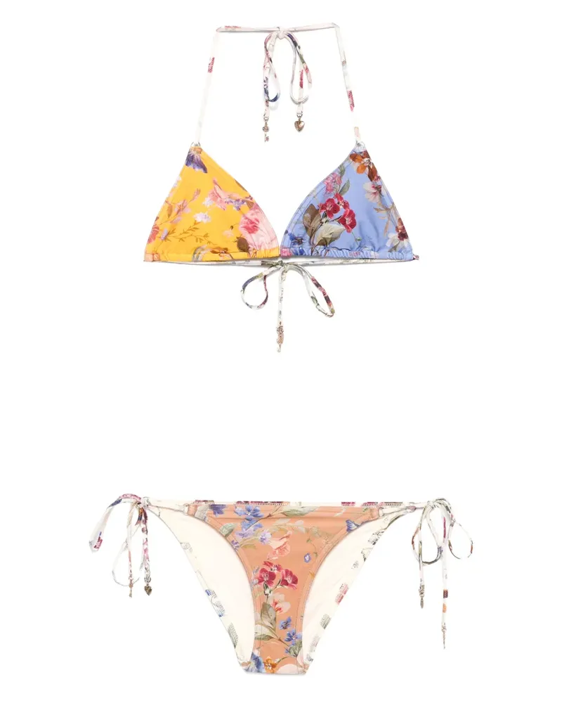 Zimmermann Patience Spliced Tri bikini - Nude Nude