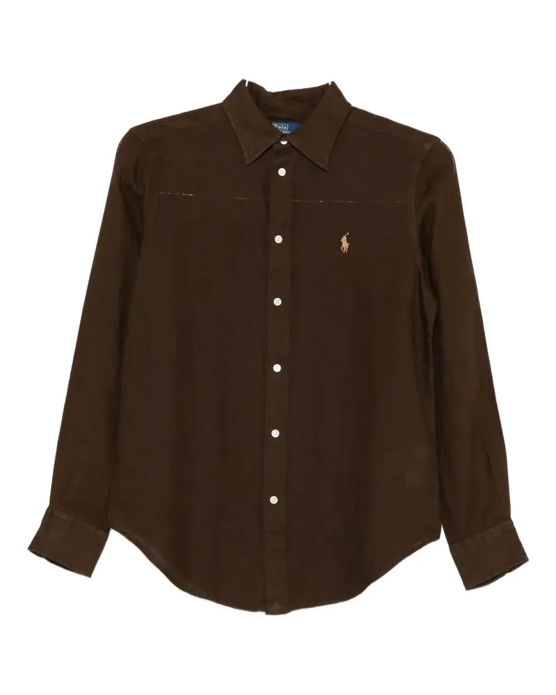 Ralph Lauren Hemd mit Knopfleiste - Braun Braun