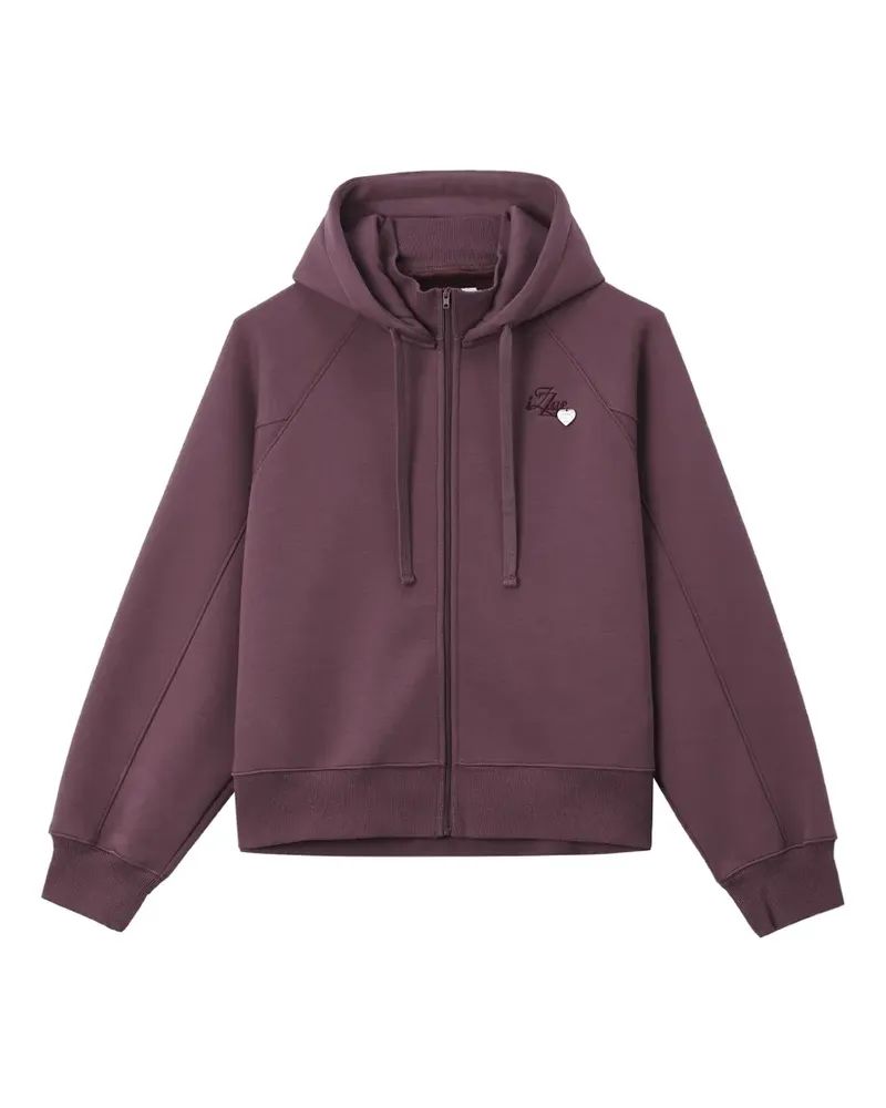 Izzue Kapuzenjacke mit Logo-Stickerei - Violett Violett