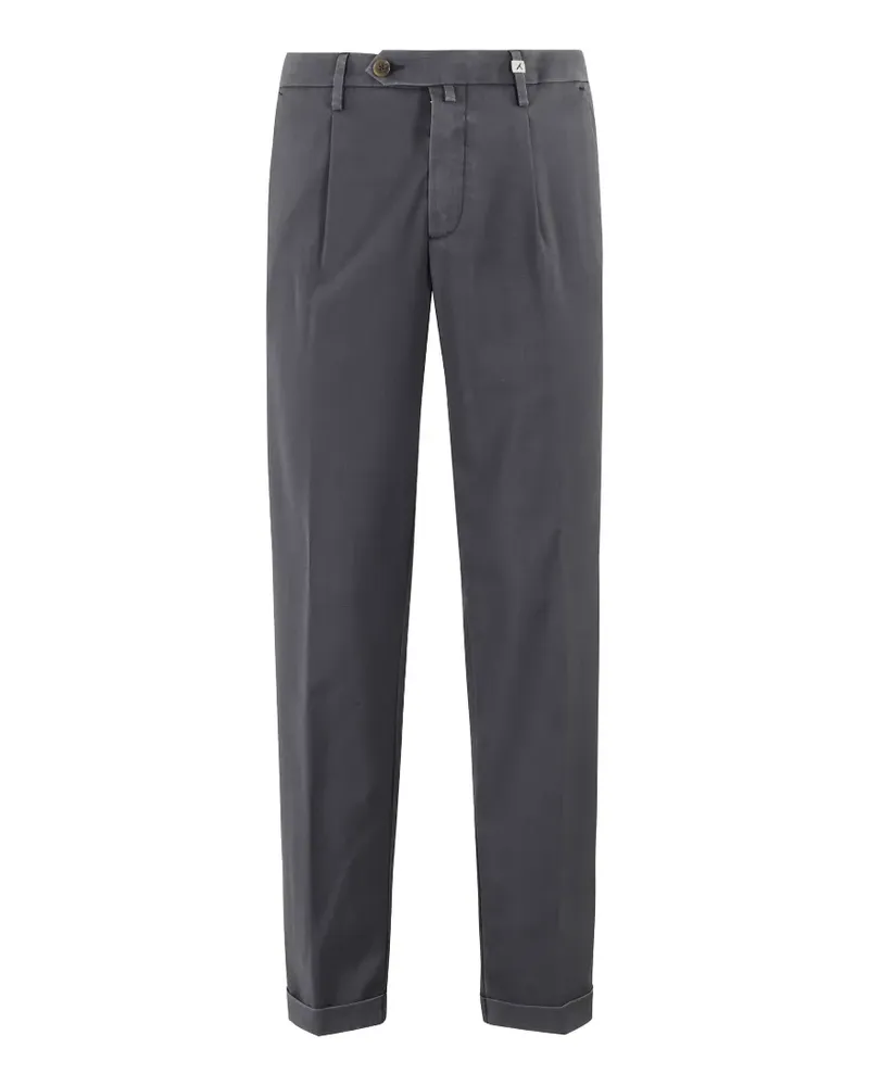 MYTHS Zeus pleated turn-up trousers - Grau Grau