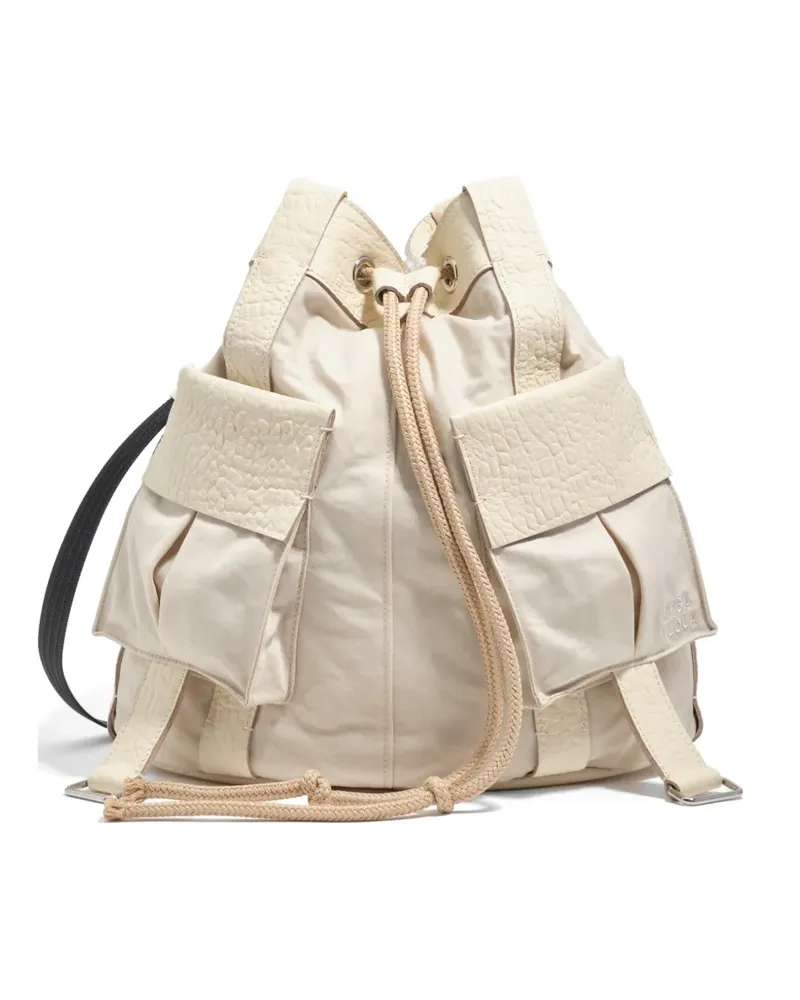 BIMBA Y LOLA Große Beuteltasche mit Kordelzug - Nude Nude