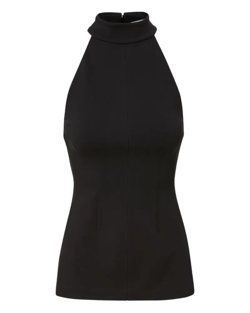 Veronica Beard Johanne Neckholder-Top - Schwarz Schwarz