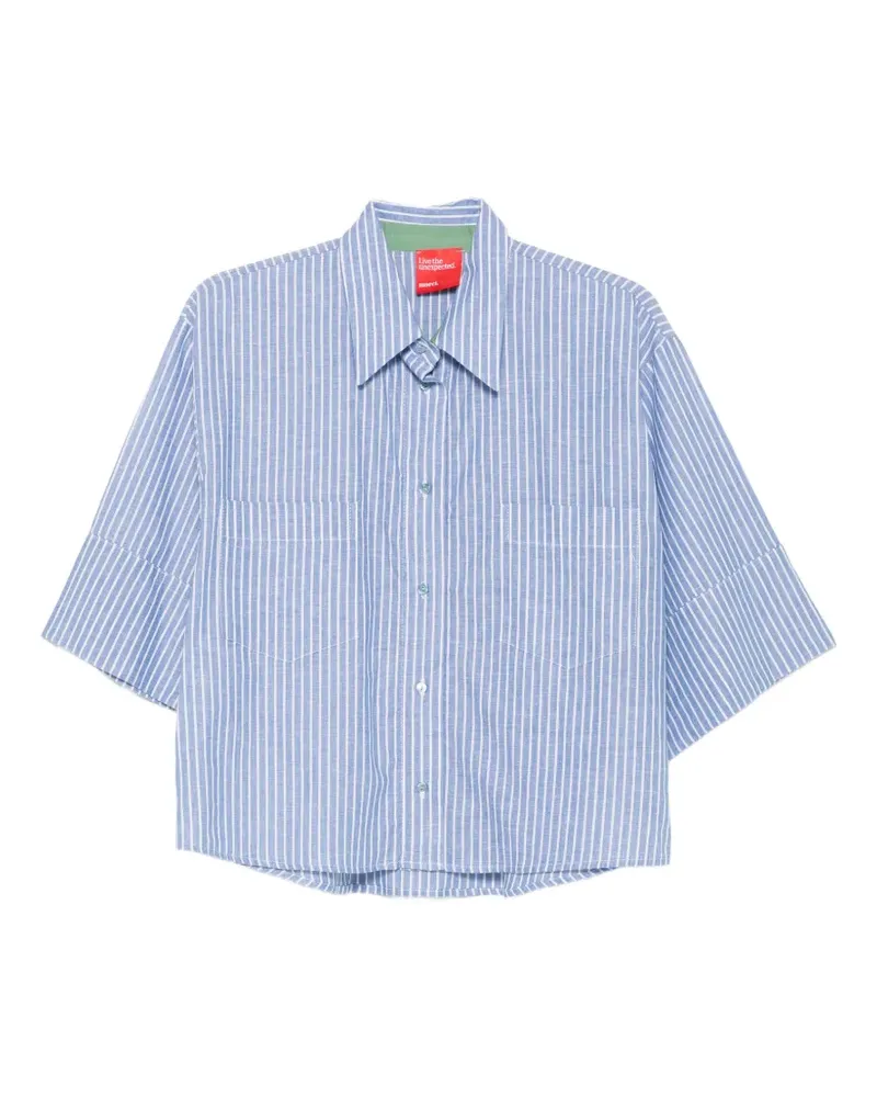..,merci striped short-sleeve shirt - Blau Blau