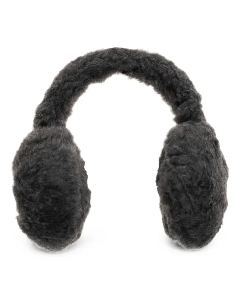 Max Mara Muffy2 Ohrenschützer mit Logo-Patch - Grau Grau