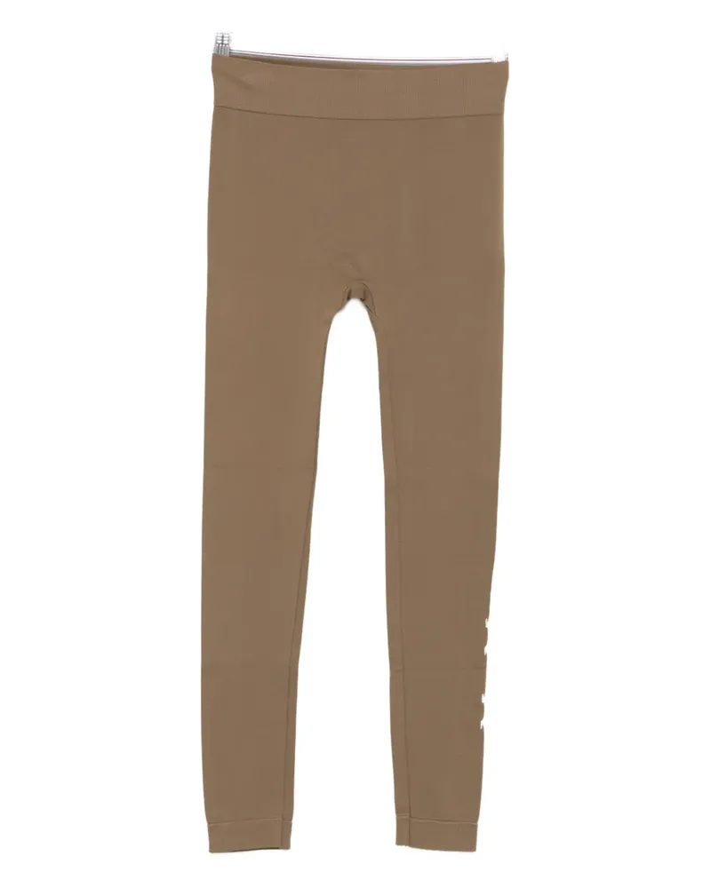 Max Mara Max Mara Basile logo-print leggings - Braun Braun
