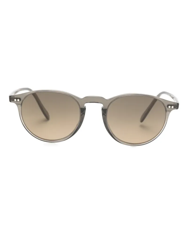 Oliver Peoples Riley Sun Sonnenbrille mit rundem Gestell - Grau Grau