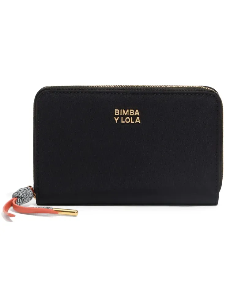 BIMBA Y LOLA Portemonnaie mit Logo - Schwarz Schwarz