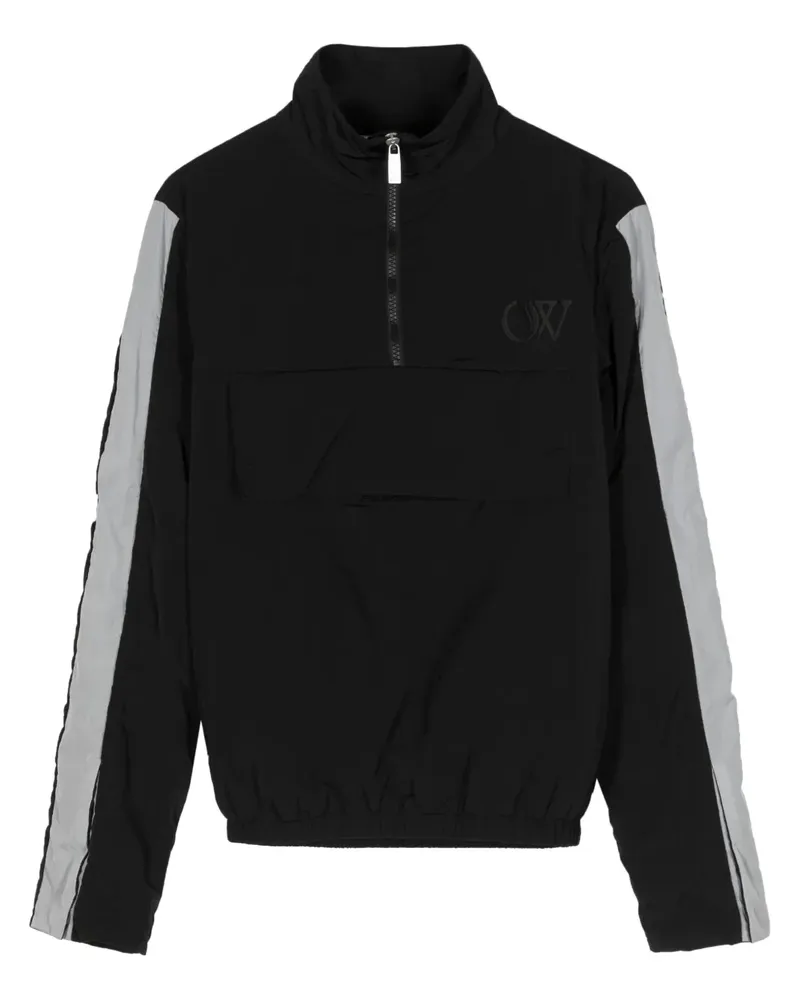 OFF-WHITE Regenjacke mit kurzem Reißverschluss - Schwarz Schwarz