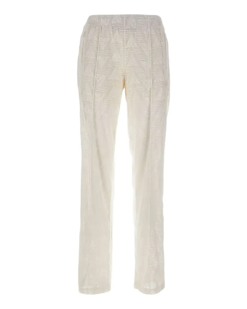 adidas elasticated-waist track pants - Nude Nude