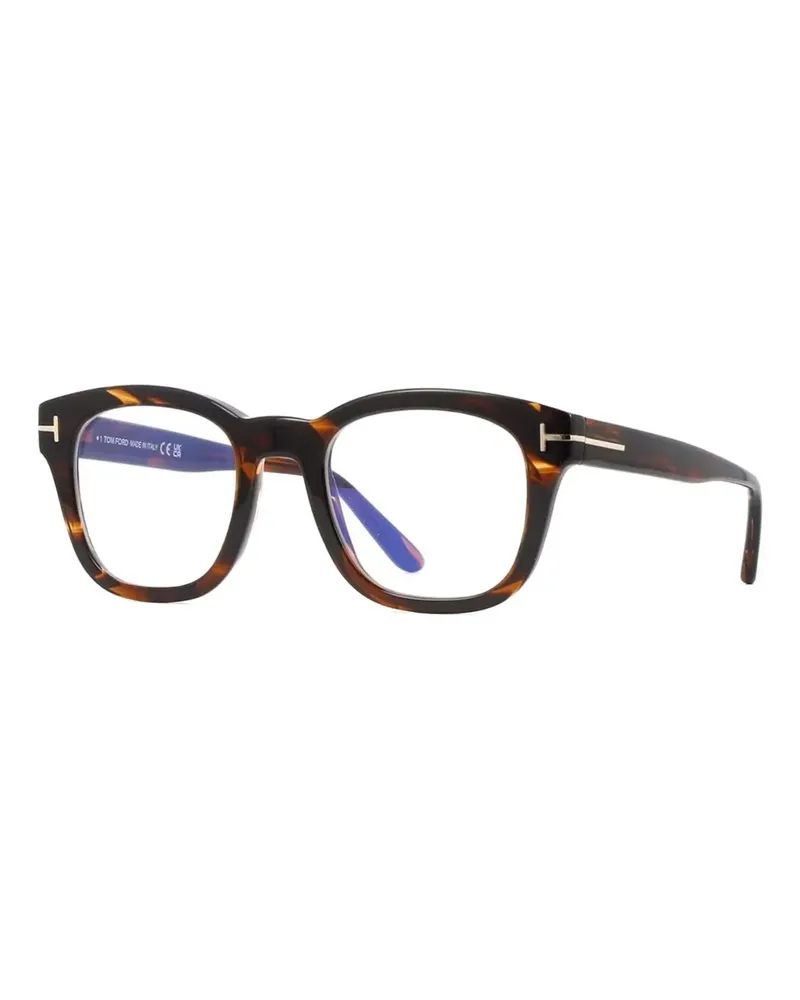 Tom Ford Brille mit eckigem Gestell - Braun Braun