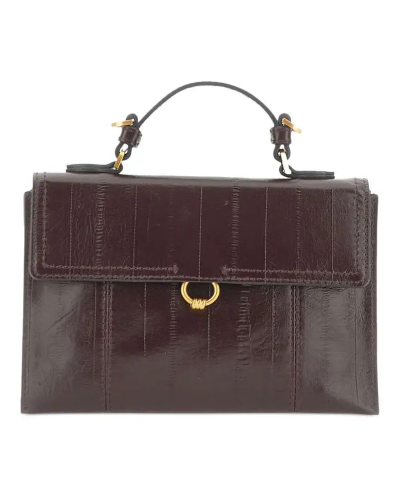 Gianni Chiarini Vicky striped-effect tote bag - Braun Braun