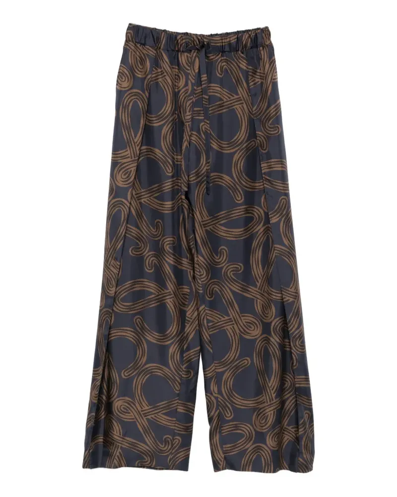 Loewe x Paula Ibiza anagram-print trousers - Blau Blau