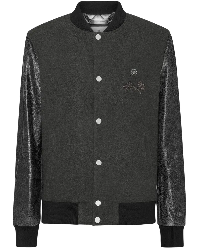 Philipp Plein Plein Club Bomberjacke - Grau Grau