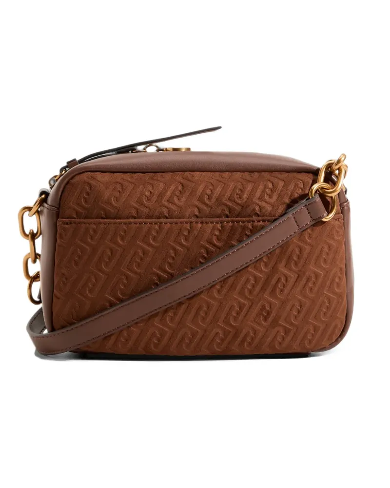Liu Jo Schultertasche mit Monogramm-Prägung - Braun Braun