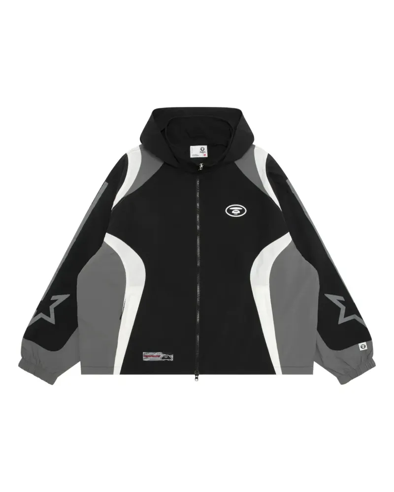 BAPE Jacke mit Kontrasteinsätzen - Schwarz Schwarz