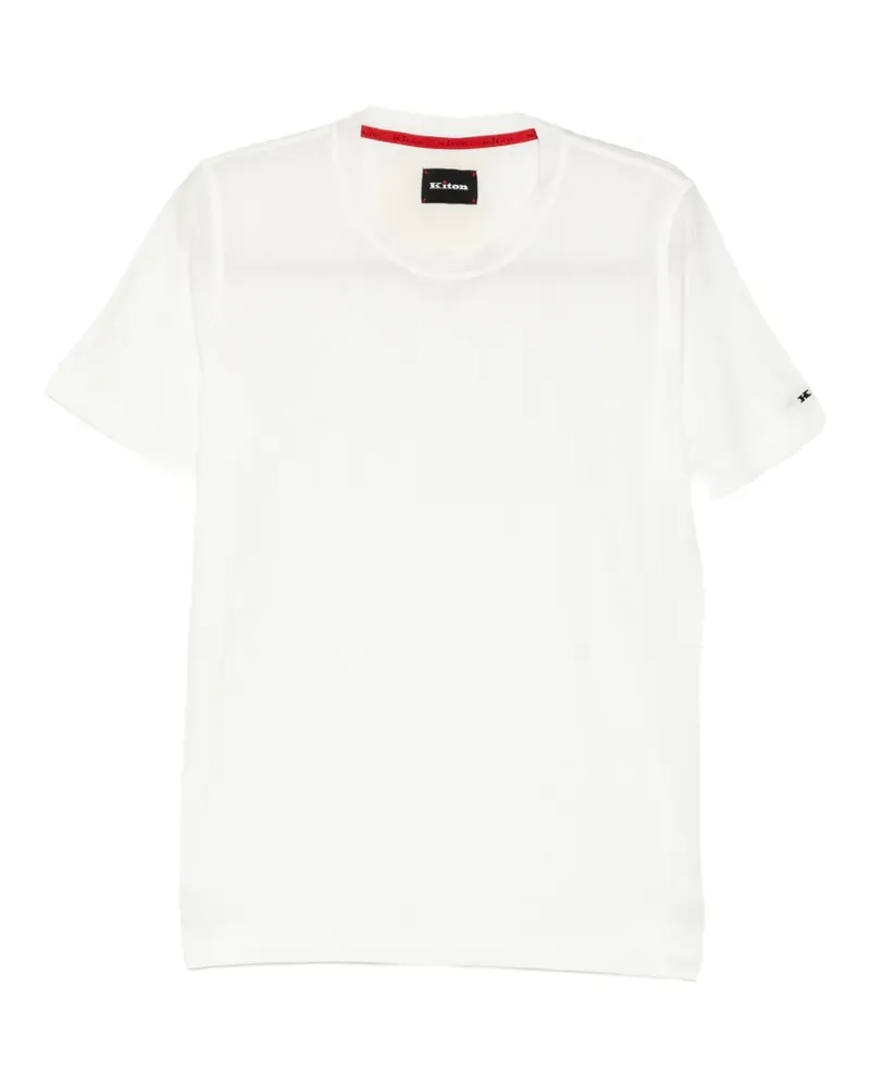 Kiton crew-neck T-shirt - Weiß Weiß