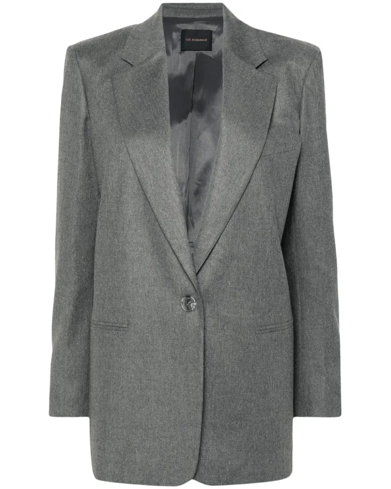 ANDAMANE Einreihiger Blazer - Grau Grau