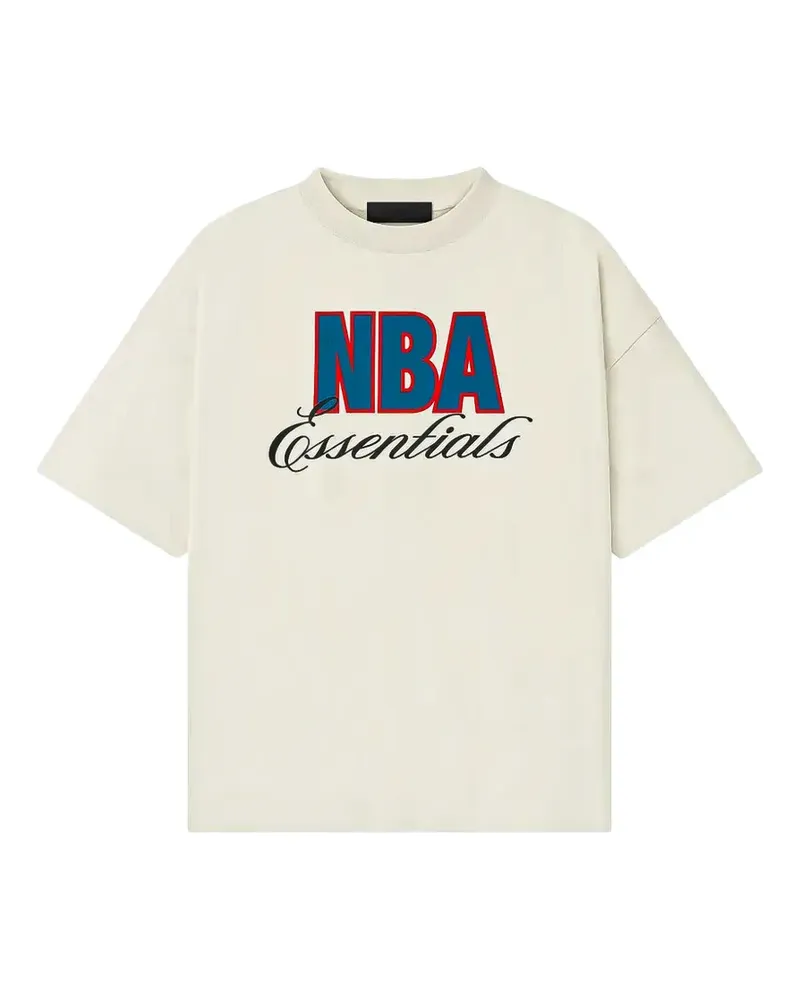 Fear of God NBA logo-print T-shirt - Nude Nude