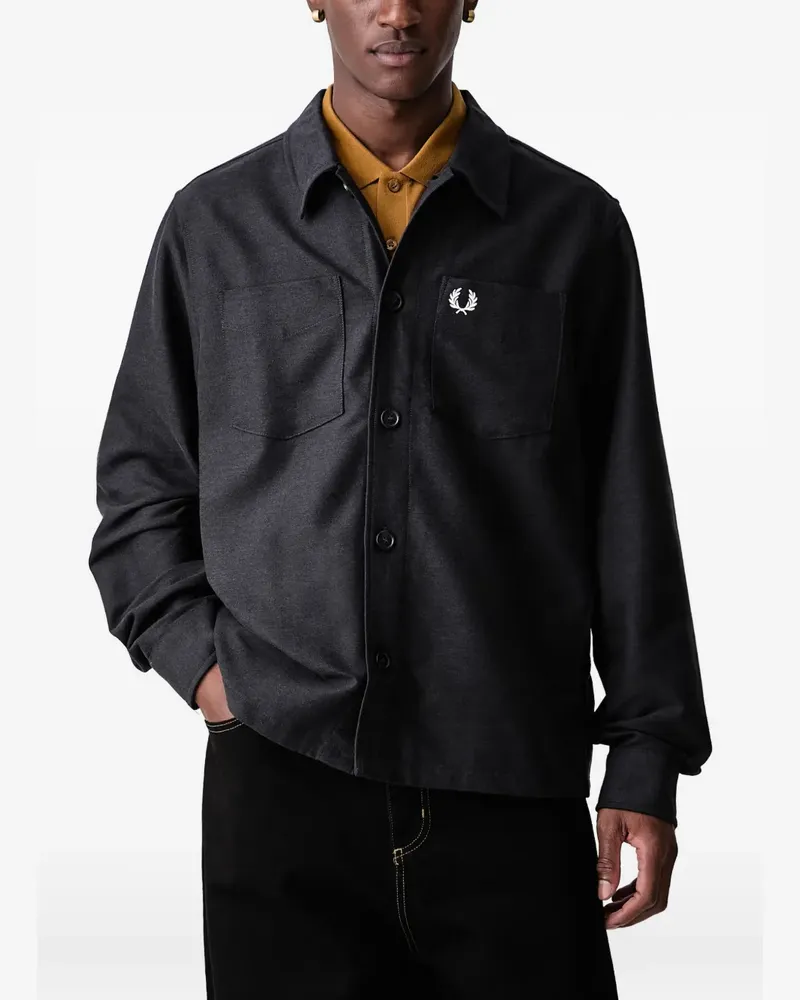 Fred Perry Hemd mit Brusttaschen - Grau Grau
