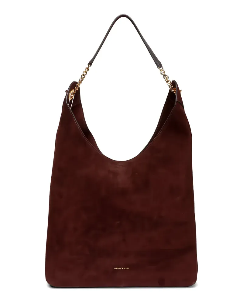 Veronica Beard Jour Espresso Schultertasche aus Wildleder - Braun Braun