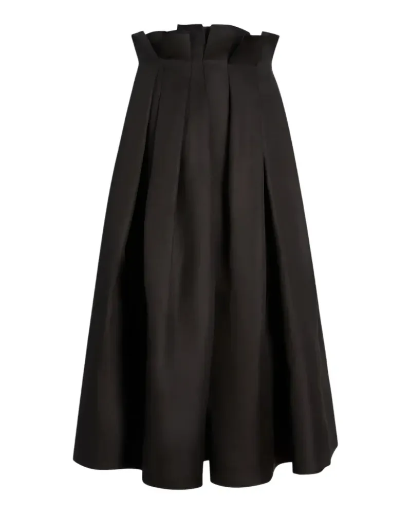 KHAITE Astrid midi skirt - Schwarz Schwarz