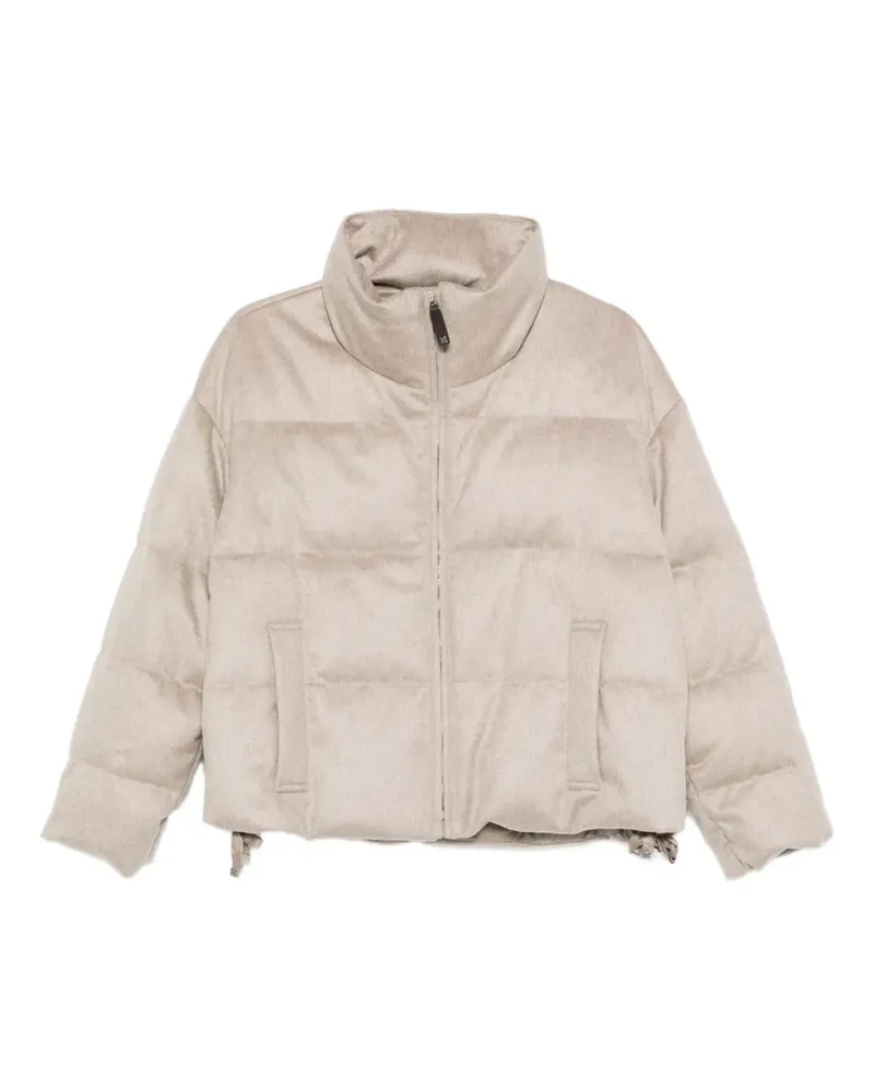 Max Mara quilted-pattern padded jacket - Nude Nude
