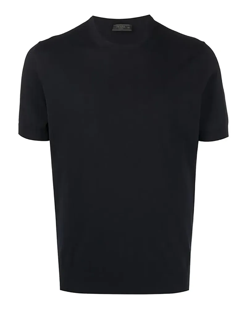 Prada T-Shirt mit rundem Ausschnitt - Schwarz Schwarz