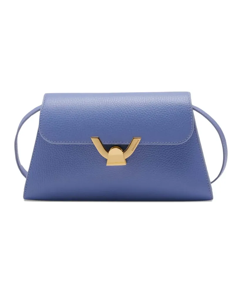 Coccinelle Dew leather shoulder bag - Blau Blau