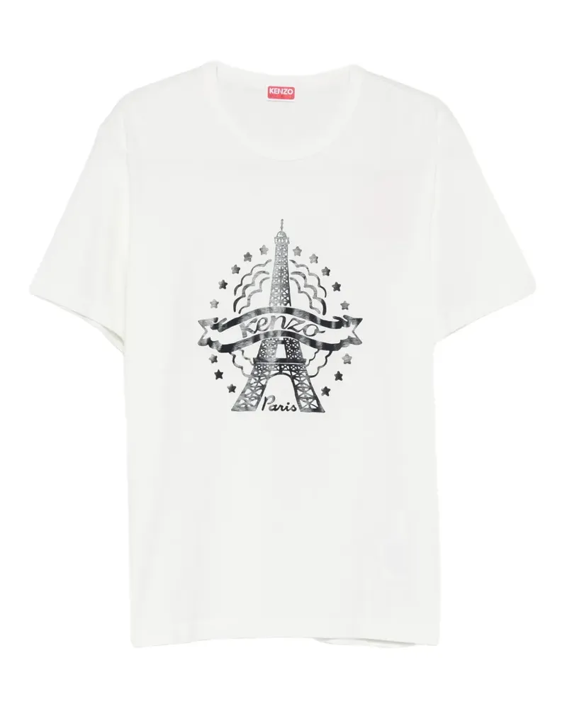 Kenzo T-Shirt mit grafischem Print - Weiß Weiß