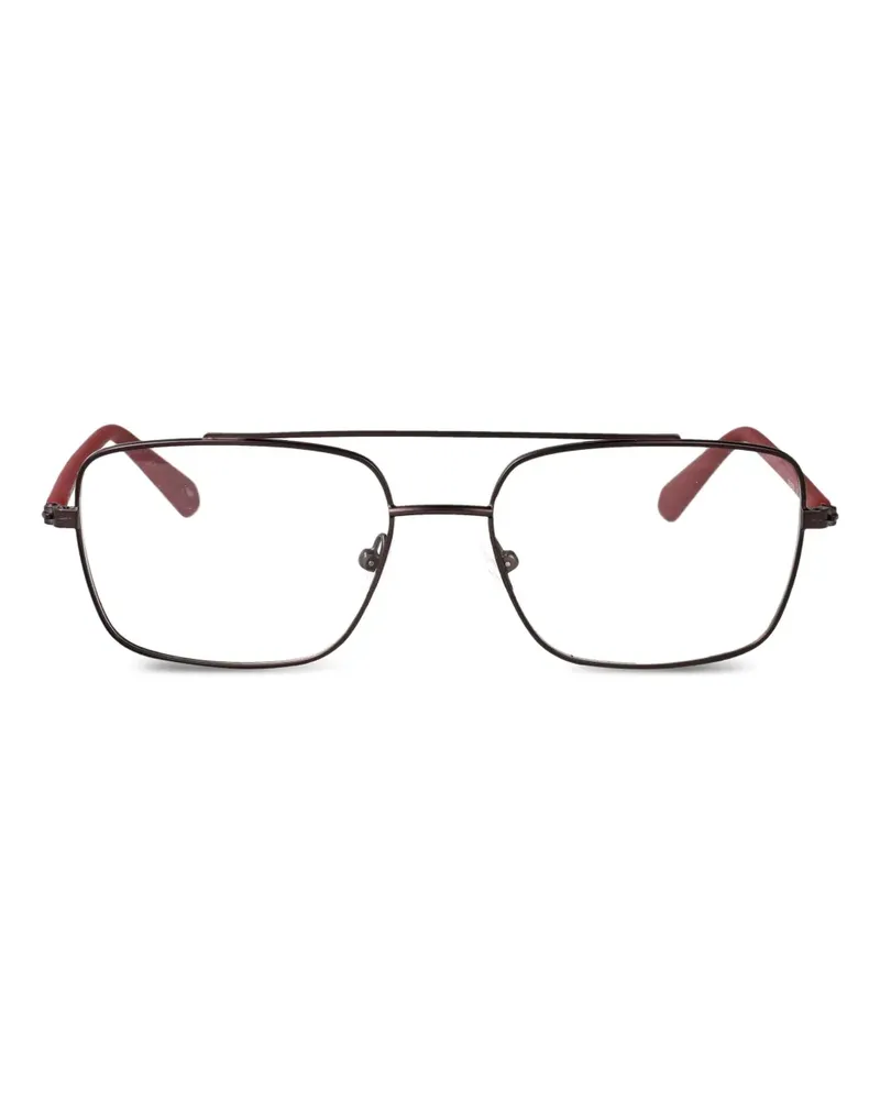 Calvin Klein Brille mit eckigem Gestell - Rot Rot