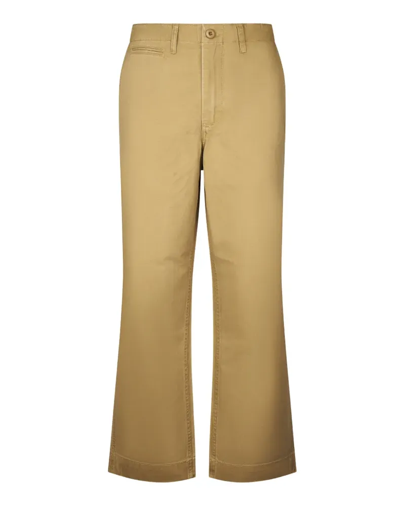 Roy Roger's Workwear logo-patch trousers - Nude Nude