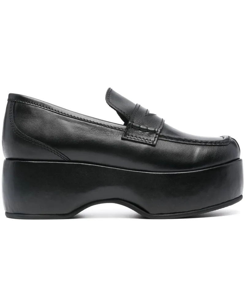 NICOLE SALDAÑA Annie Plateau-Loafer 60mm Schwarz