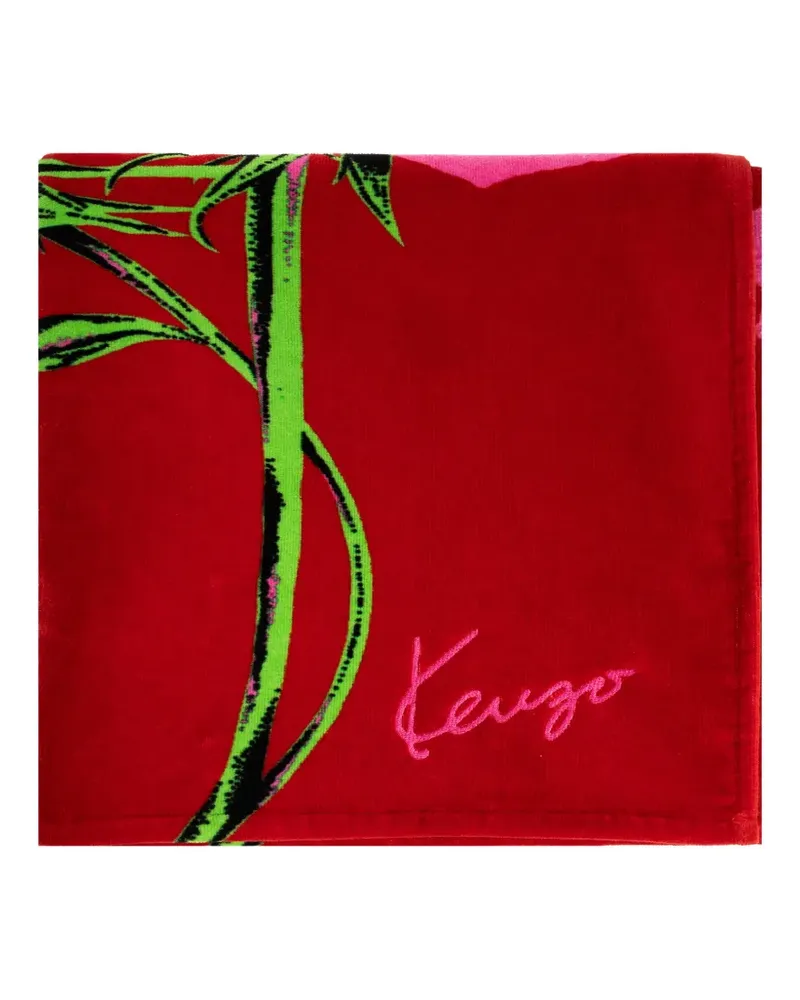 Kenzo floral beach towel - Rot Rot