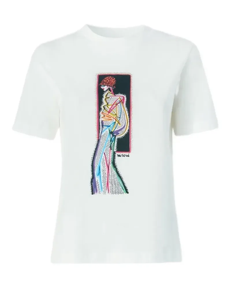 Missoni T-Shirt mit grafischem Print - Weiß Weiß