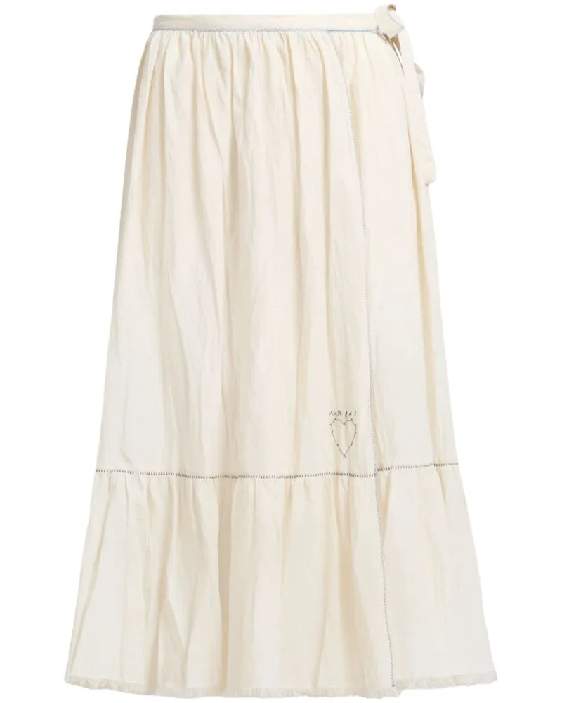 Marni Minirock mit Logo-Stickerei - Nude Nude