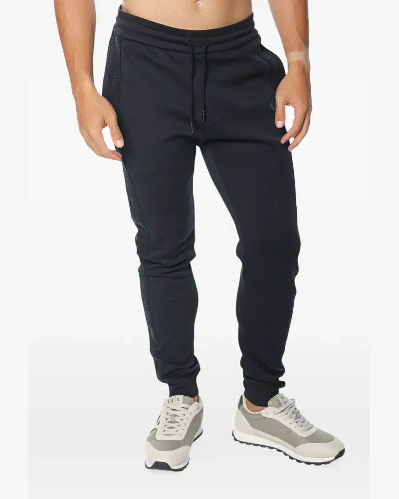 Armani Exchange Jogginghose mit Logo-Streifen - Blau Blau