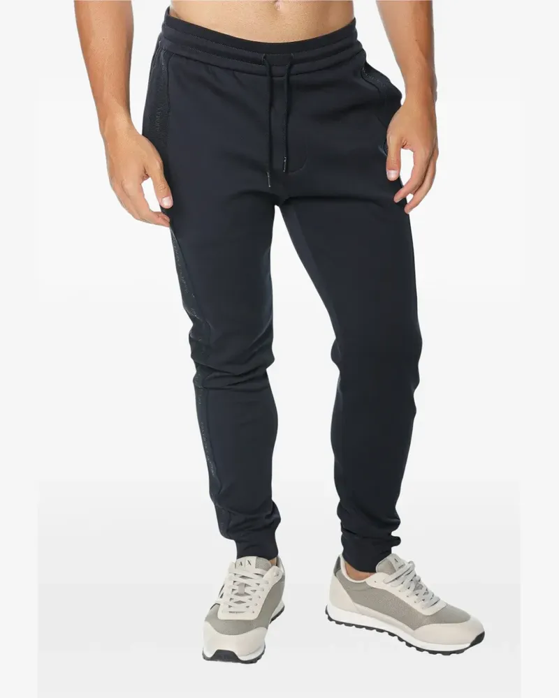 Armani Exchange Jogginghose mit Logo-Streifen - Blau Blau