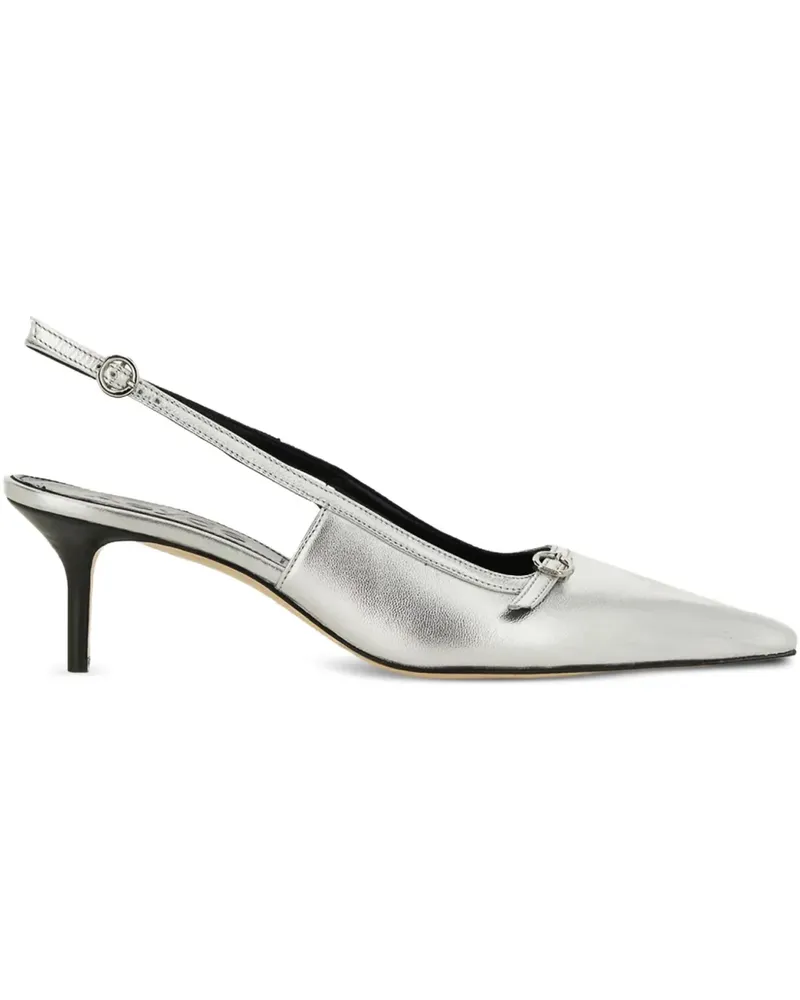 aeyde Spitze Saba Slingback-Pumps - Silber Silber