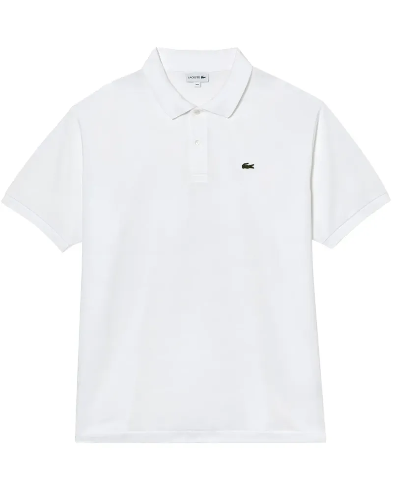 Lacoste White" Poloshirt mit Applikation - Weiß Weiß