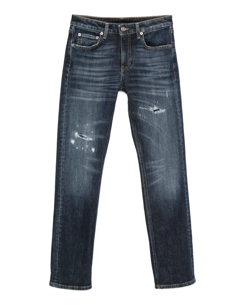 Dondup Jeans in Distressed-Optik - Blau Blau