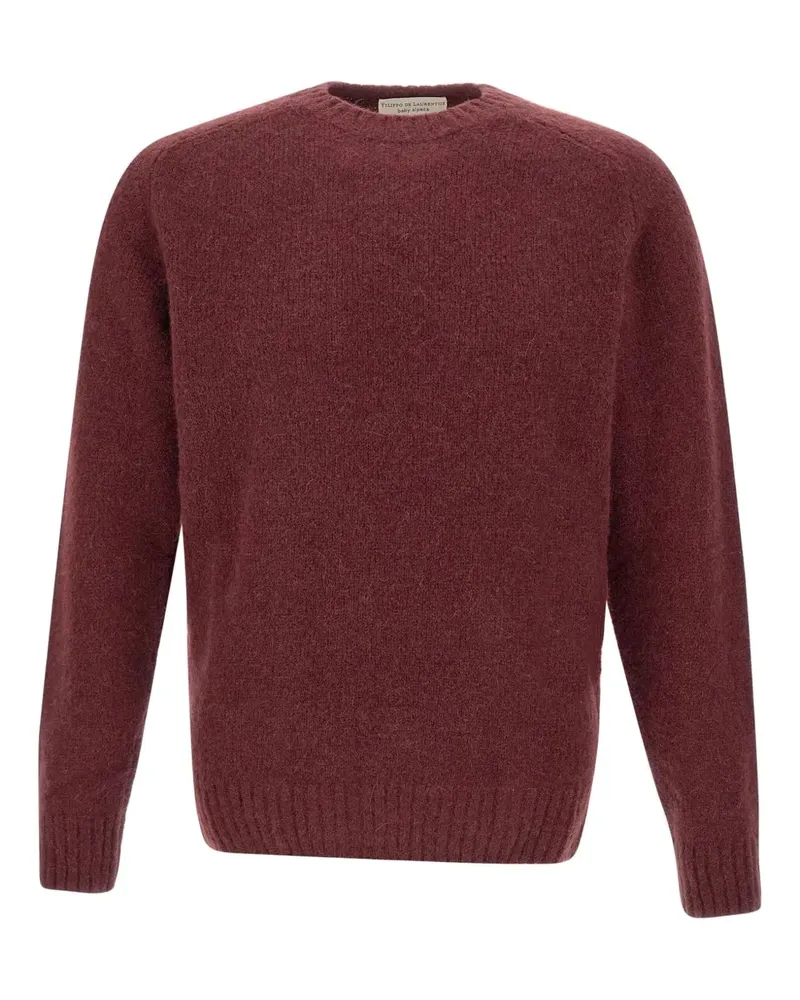 Filippo de Laurentiis Gerippter Pullover - Rot Rot