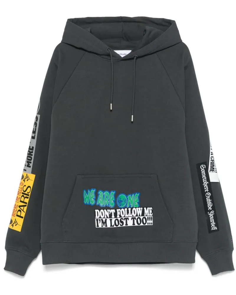 Études Studio Stickers Hoodie - Grau Grau