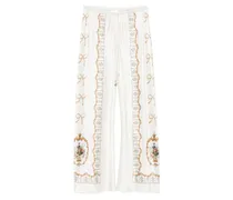 Dressing Room Drama Hose mit Blumen-Print - Nude